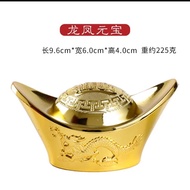 [Fortune Destiny] Brass Yuan bao Dragon Yuan Bao (big) (9cm x 6cm x 4cm)