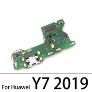 ช่องเสียบสายชาร์จ USB สายชาร์จบอร์ดสายยืดหยุ่นสำหรับ Huawei Y6P 2020 Y7 2019 Y9 2019