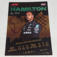 Lewis Hamilton Turbo Attax 2021 Formula 1 F1 Card Gold Limited Edition LE2G