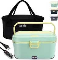 Aotto Electric-Lunch-Box-Portable-Food-Warmer: 90W Heated Lunch Box for Adults 2L Stainless Steel Fa