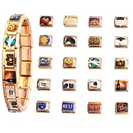 New Italy Module DIY Detachable Combination Bracelet Ring Accessories Jewelry Module Connector#9. 22