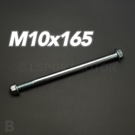 M10x165 🔥 FRONT WHEEL SHAFT C70 / Y80 M10 X 165 10X165 10 X 165