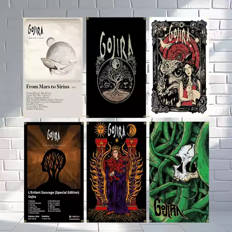 Rock Band G-Gojira Flags Polyester Printed Banner For Home Decoration