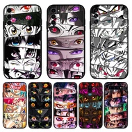 for Samsung A07 A17 A56 A36 A26 S25 Fe Edge Plus Ultra YE65 Anime close-up of eyes 9Y4 Fashion Black