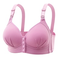 IYAHAN Comfortable Front Buckle Bra Wireless Adjustable Full Cup Support 36-46 BC