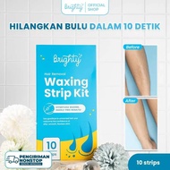 BRIGHTY Hair Removal Waxing Strip Kit (10 Strips)