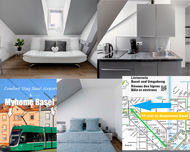 อพาร์ตเมนต์ 1 ห้องนอน 1 ห้องน้ำส่วนตัว ขนาด 37 ตร.ม. – แซ็ง ลุยส์ (Comfort Stay Basel Airport 3B46)