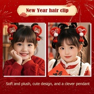 New Year Red Hair Accessory 2026 New Bow Clip Cute Hair Hairpin Plush Headwear Year Clip Z6q5 M0q1