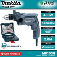 MAKITA M8103G Hammer Drill Suitable For Concrete / Steel / Wood 13MM (1/2") 430W