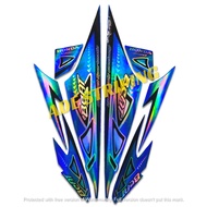 STIKER STRIPING LIS LES BODY MOTOR HONDA BEAT KARBU 2012 VARIASI HOLOGRAM