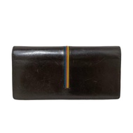 Paul Smith SMITH'S Wallet dark Brown Multi leather Red Direct from Japan Secondhand