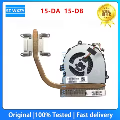 For HP 15-DA 15-DB Coolers Radiator HeatSink FAN L20470-001 L20474-001 L20491-001 L20483-001 DC28000