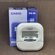 Casio Clock PQ-30-8D Traveler Small Size Gray Digital Snooze Alarm Table Clock PQ-30-8