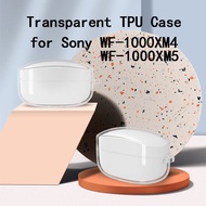 Sony WF-1000XM4 /  WF-1000XM4 Case Cover, Clear Soft TPU Protective Case for Sony WF1000XM5/xm4 True Wireless Earbuds with Keychain with Carabiner