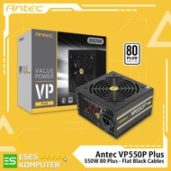 Antec VP Series 550W VP550P PLUS PSU | 80 Plus White | Black Cables