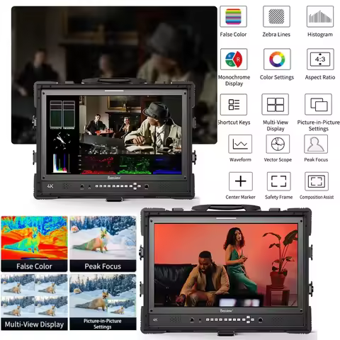 Bestview Desview D24-HDR 23.8" 400Nits 4K Director Broadcast Monitor with TPU Corner Protector Case