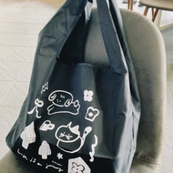 新版KK森林 防潑水 大容量購物袋 摺疊收納 環保袋 有掛勾