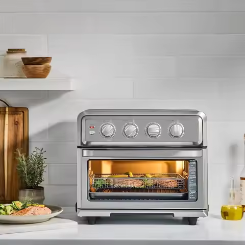 2026 Air Fryer Toaster Oven 8 in 1 with Air Fry Convection Broil Warm Function 0.6 Cu Ft 60 Min Time
