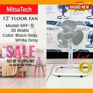 ✜Mitsu Tech Desk / Floor fan 12" Black, Gray, Blue  Brandnew