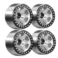 []-4pcs Metal 1.9inch Beadlock Wheel Rim Wheel Hub for 1/10 RC Crawler Car Axial SCX10 Pro Capra TRX