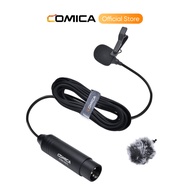 Comica XLR Microphone CVM-V02C Cardioid XLR Lavalier Lapel Microphone, Microphone for Camera Canon S
