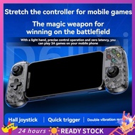 【HOT SALE】 D6 Mini Gamepad Stretching Gaming Control for Android Cell Phone PC Tablet Hall Effect Jo