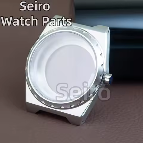 VC222 Watch Case Solid Stainless Steel Case Bracelet 37mm Sapphire Glass 100m Waterproof for NH35 NH