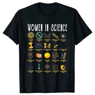 Women's T-shirts in Science Cute Science Clothing Street Fashion Casual Tops Vintage Short Sleeve Un