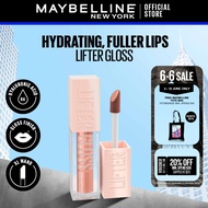 Maybelline Lifter Gloss - With Hyaluronic Acid, Hydrating Lip Gloss, Plumping Lip Balm, Glossy & Smo