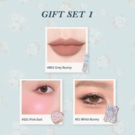 [NEW]Flower Knows Bunny Garden Collection Gift Set includes makeup palette+lipstick+blush