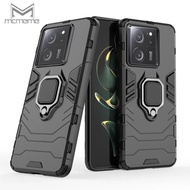 Xiaomi Mi 14 13 13T Pro 12T 12 12X 11 Lite 11T 10T Pro Durable Shockproof Case Metal Ring Holder Casing Hybrid PC + TPU Armor Cover Case