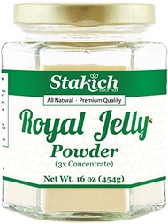 [USA]_Stakich Freeze Dried FRESH ROYAL JELLY Powder - 3X Concentrate, 100% Pure, Premium Quality, Hi