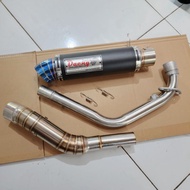 Daeng Exhaust 1set BIG elbow for Y15zr Rs150 Fz150i R15 v2 V3 Exciter 150 Lc135 spark 135 Raider 150
