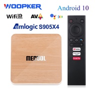 FVBGNHBVCS Mecool KM6 Deluxe Edition Smart TV BOX Android 10 Amlogic S905X4 BT5.0 Wifi 6 Google Certified 4G 64G AV1 1000M 4K Set Top Box