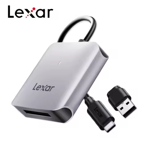 Lexar CFexpress Type B Card Reader USB 3.2 Type-C and Type-A Adapter Memory Card Reader transfer spe