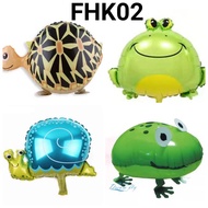 FHK02 Balon foil hewan binatanng turtle kura-kura kodok siput bekicot