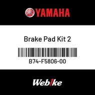 Brake Pad Kit 2 B74-F5806-00 X-MAX 300 OEM / Suku Cadang Asli YAMAHA