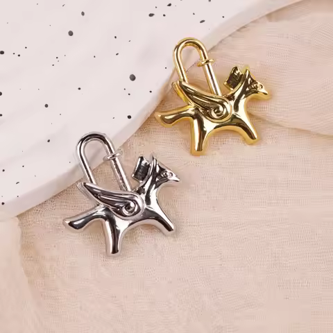 Bag Pendant For Birkin Kelly Bag Pegasus Lock Charm All-steel Animal Metal Lock Bag Pendant High-end