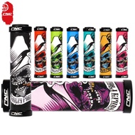 CNC Anti Skid Silicone Bicycle Grips, Shock Resistant, GEL Aluminum Double Lock, Bike Handlebar Grip
