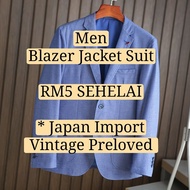 RM5 Coat Blazer Jacket Men Suit Formal - Casual Japan Import Preloved Vintage Bundle Borong 男士西装外套日本