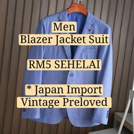 RM5 Coat Blazer Jacket Men Suit Formal - Casual Japan Import Preloved Vintage Bundle Borong 男士西装外套日本