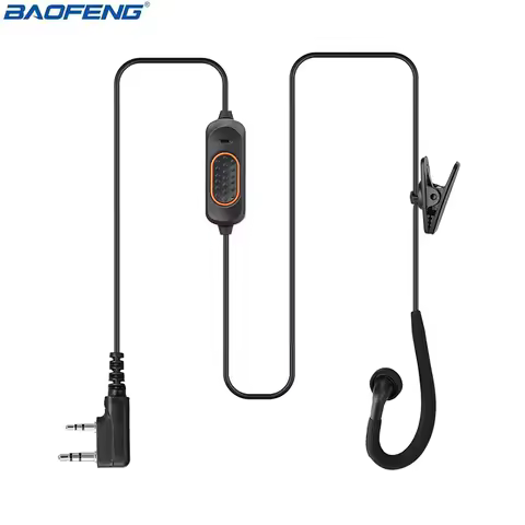 Baofeng 2 Pin K Typ Mic Microphone Earphone Earbud Headset Earpiece Headphone For Baofeng UV-5R S9 U