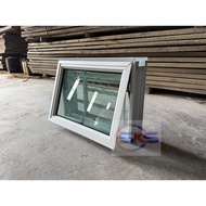 SKS 2in1 White Undercoated Frame Window Grille 610mm(W) x 455mm(H) Aluminium Tophung Tingkap Hijau C