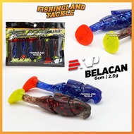 EXP Belacan Soft Plastic 6cm 2.5g Snakehead Killer Haruan Bujuk Umpan Tiruan Casting SP Fishing Lure