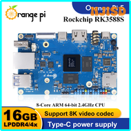 กล้องวิดีโอ NJISD Orange Pi 5 16GB คอมพิวเตอร์บอร์ดเดี่ยวแรม RK3588S โมดูล PCIE WiFi ภายนอก + BT SSD