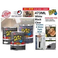 Flex Seal Liquid Rubber repairs STOP LEAK FAST Sealant Coating RUBBERIZED 473ml BRUSH ROLL DIP POUR