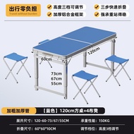 Folding Table Stall Night Market Push Foldable Portable Camping Picnic Outdoor Folding Tables and Chairs Promotion Table