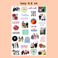Tumblr Sticker LANY 0.2 A4