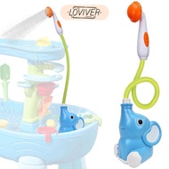 [LOVIVER] Elephant Water Sprayer Tub Accessories Sprinkler Toy Baby Bath Shower Head Bathtub Toy for