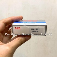 Ball Bearing 6801 ZZ ASB | Bearing ASB 6801-ZZ | Iron Cover
